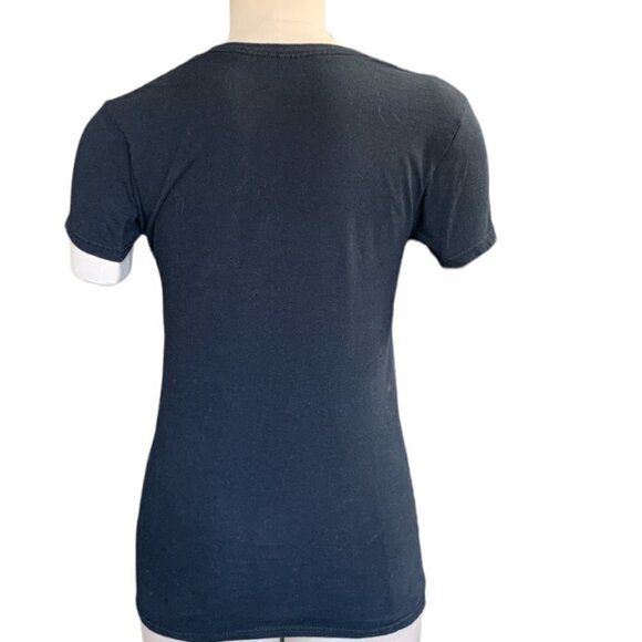 Graphic Tee "Beignet, Done That" Black XS/S #62K - Picture 5 of 5